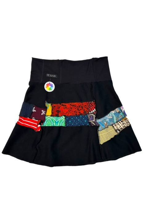 Upcycled Patchwork Skirt - Size XXL image 4
