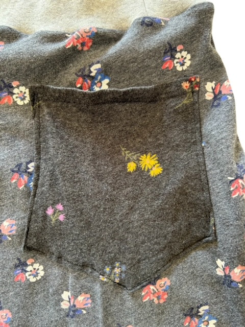 XL Gray Upcycled Skirt with Pocket image 6