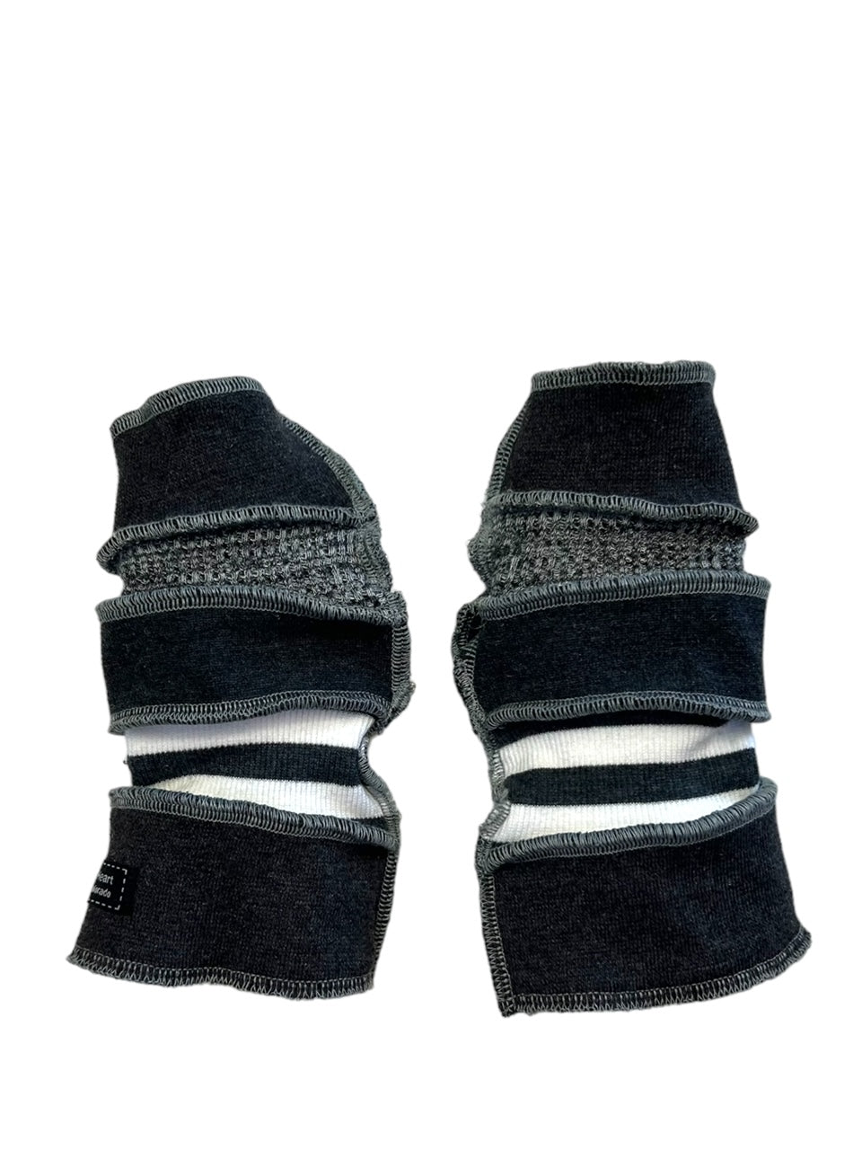 Gray Arm Warmers/Fingerless Gloves image 3