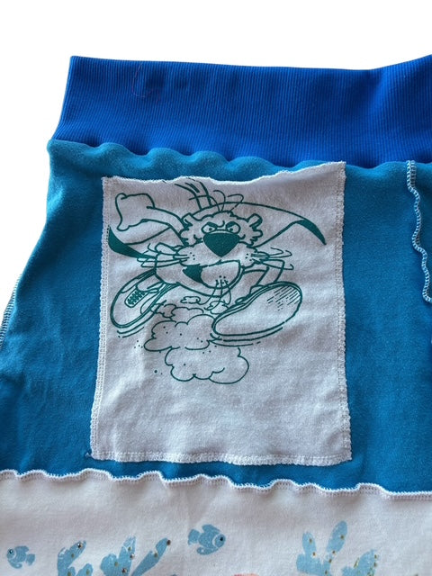 Size 1X Upcycled Animal T-Shirt Skirt image 5