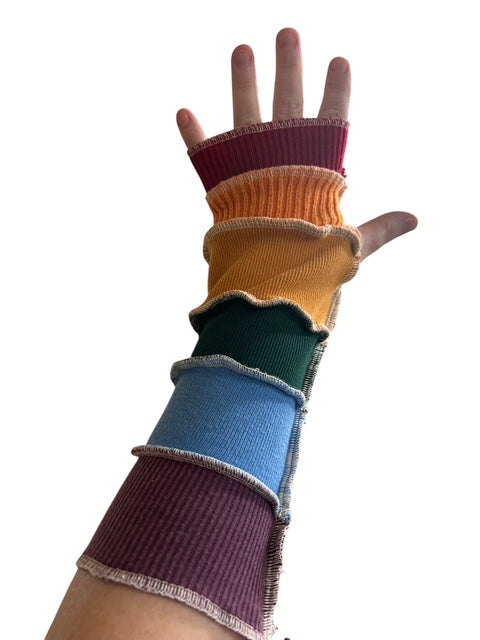 Rainbow Arm Warmers image 1