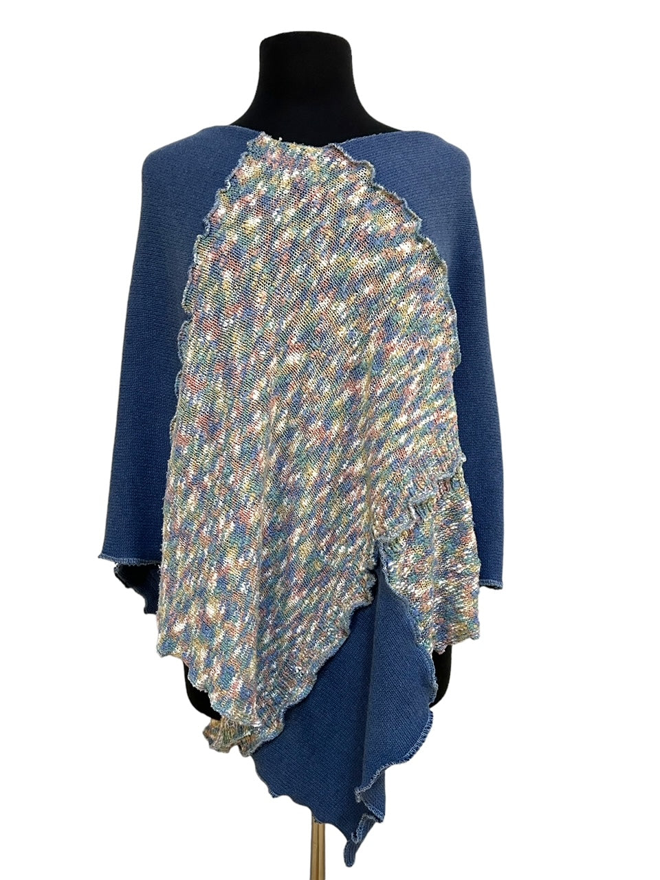 Light Blue & Pink Poncho image 4