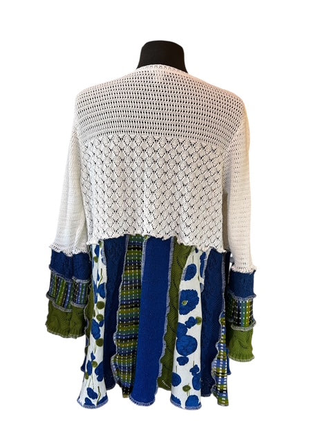 Size Large Patchwork Cardigan image 4