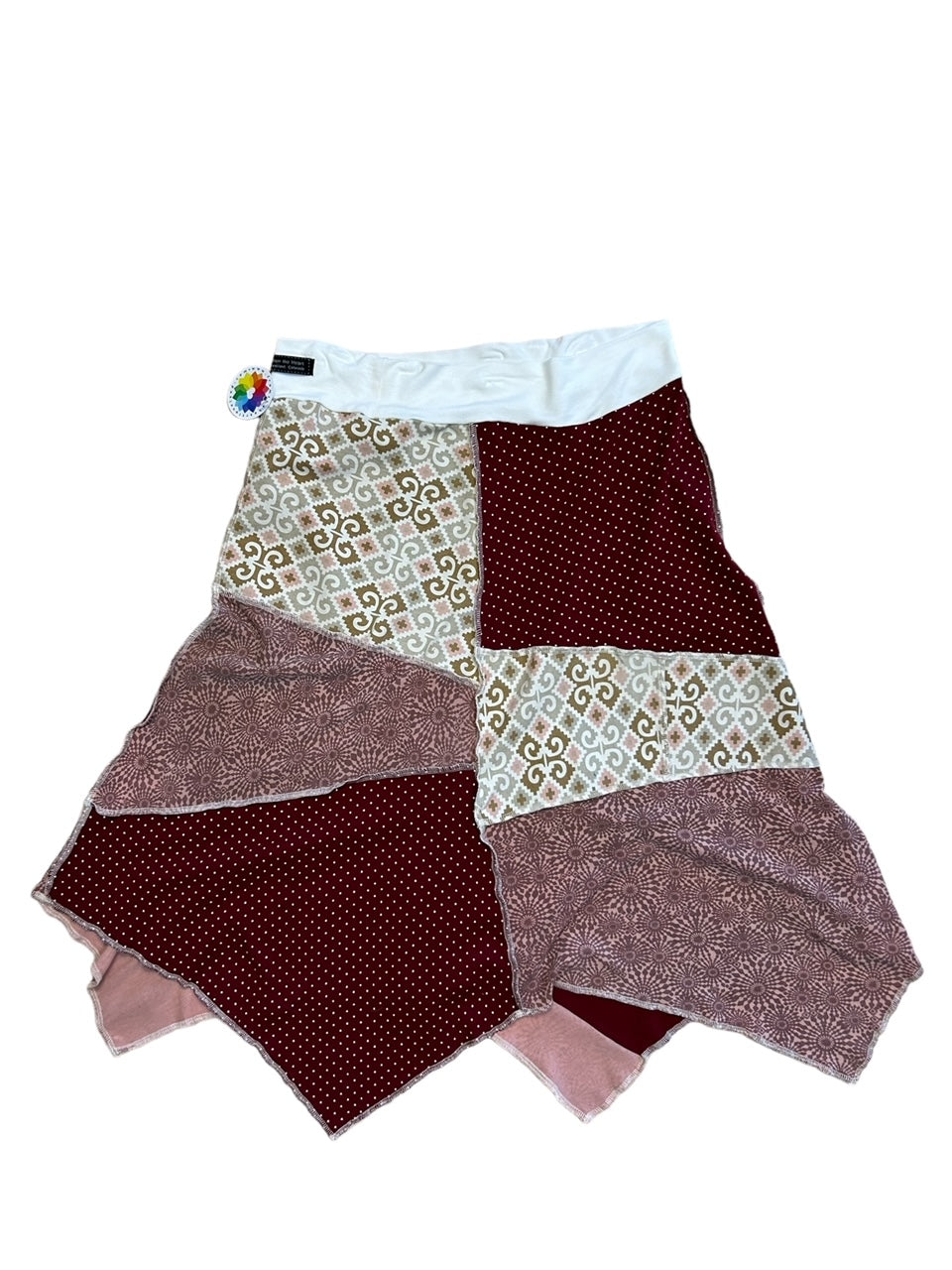 Eco-Friendly Medium Patchwork Skirt for Women image 3