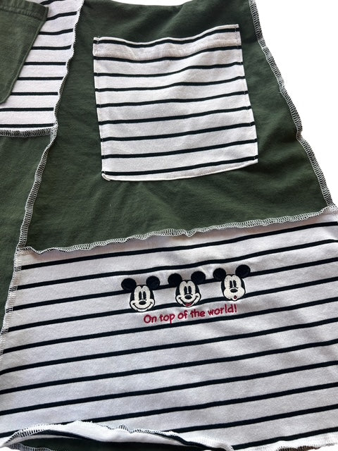 Size Small Upcycled Mickey Mouse T-shirt Skirt with Pockets image 8
