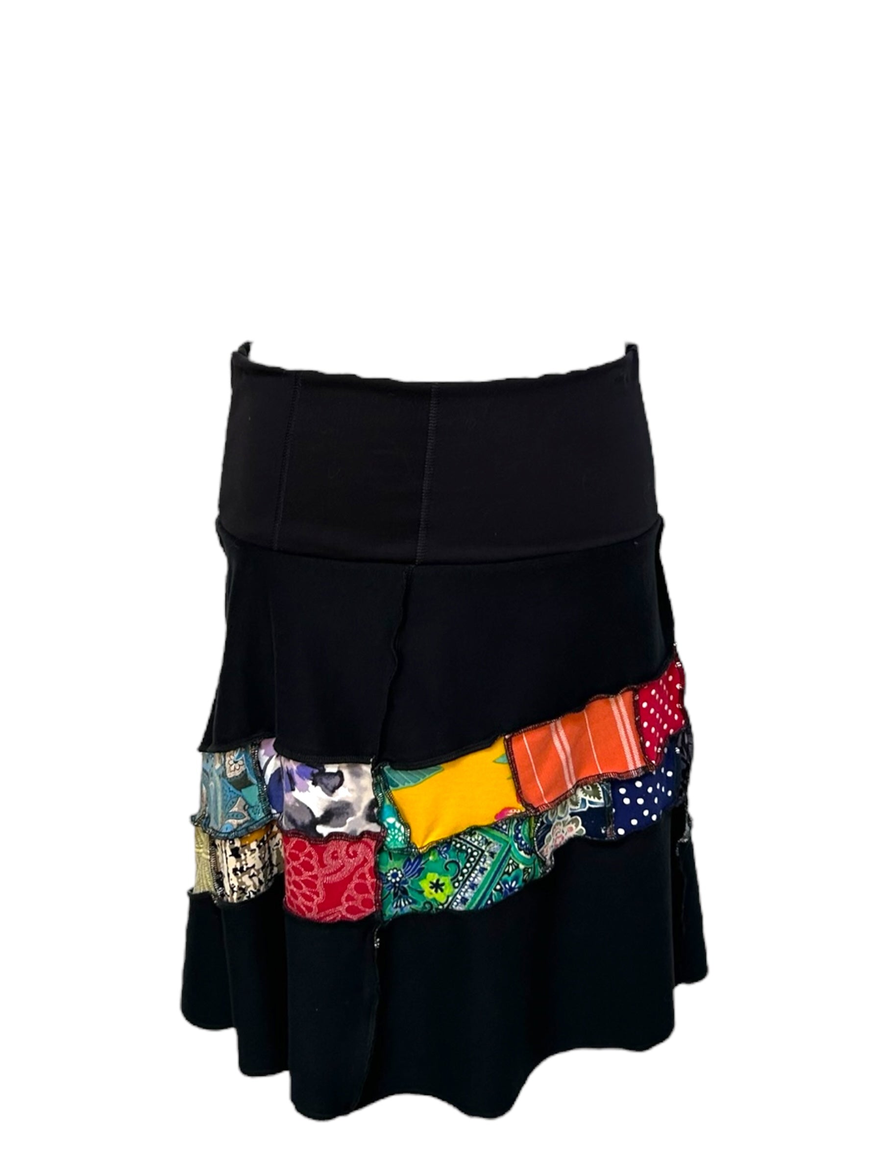 Upcycled Patchwork Skirt - Size XXL image 7