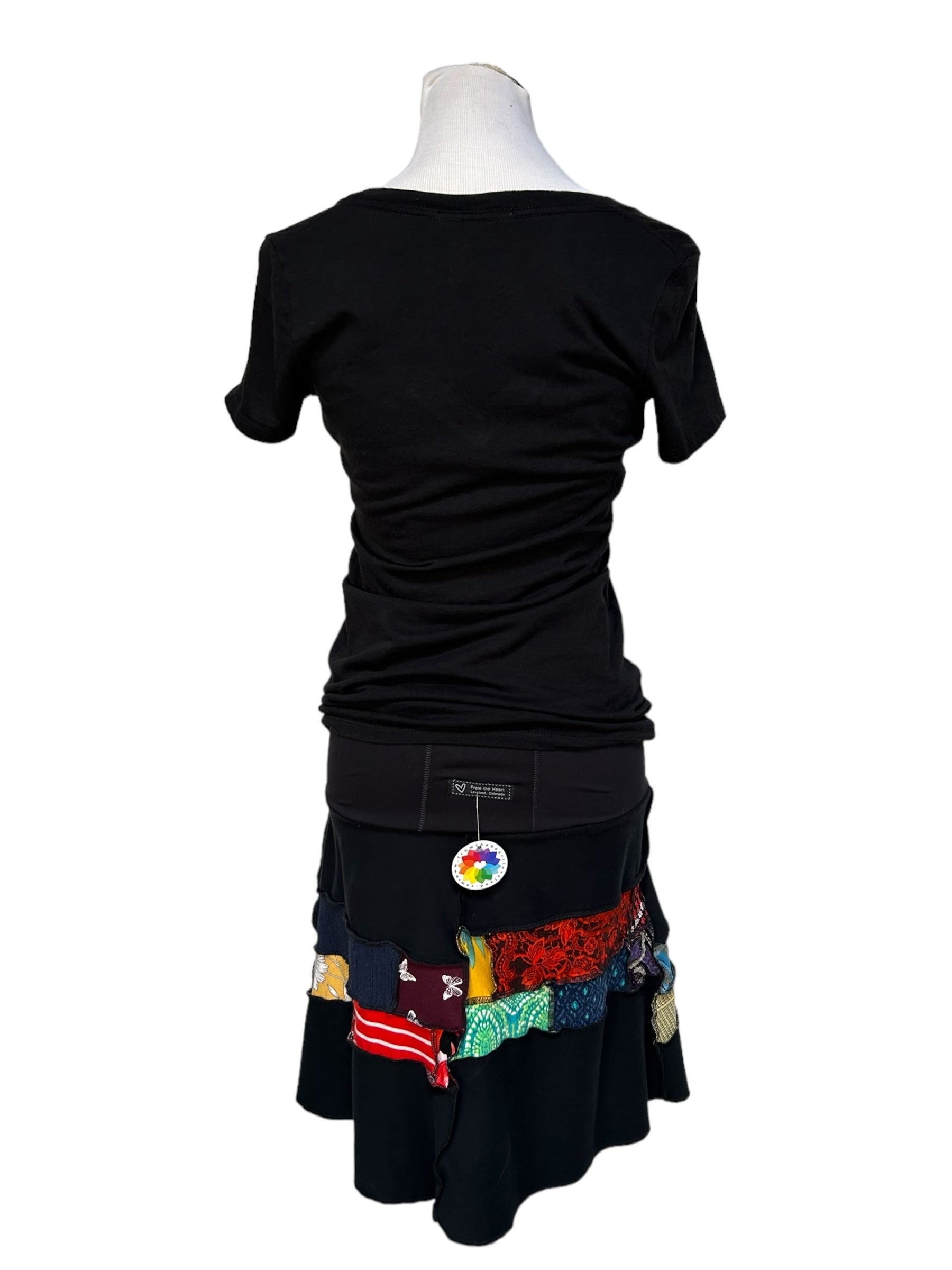Upcycled Patchwork Skirt - Size XXL image 8