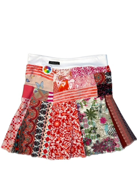 Upcycled Patchwork Skirt - Size X-Large image 1