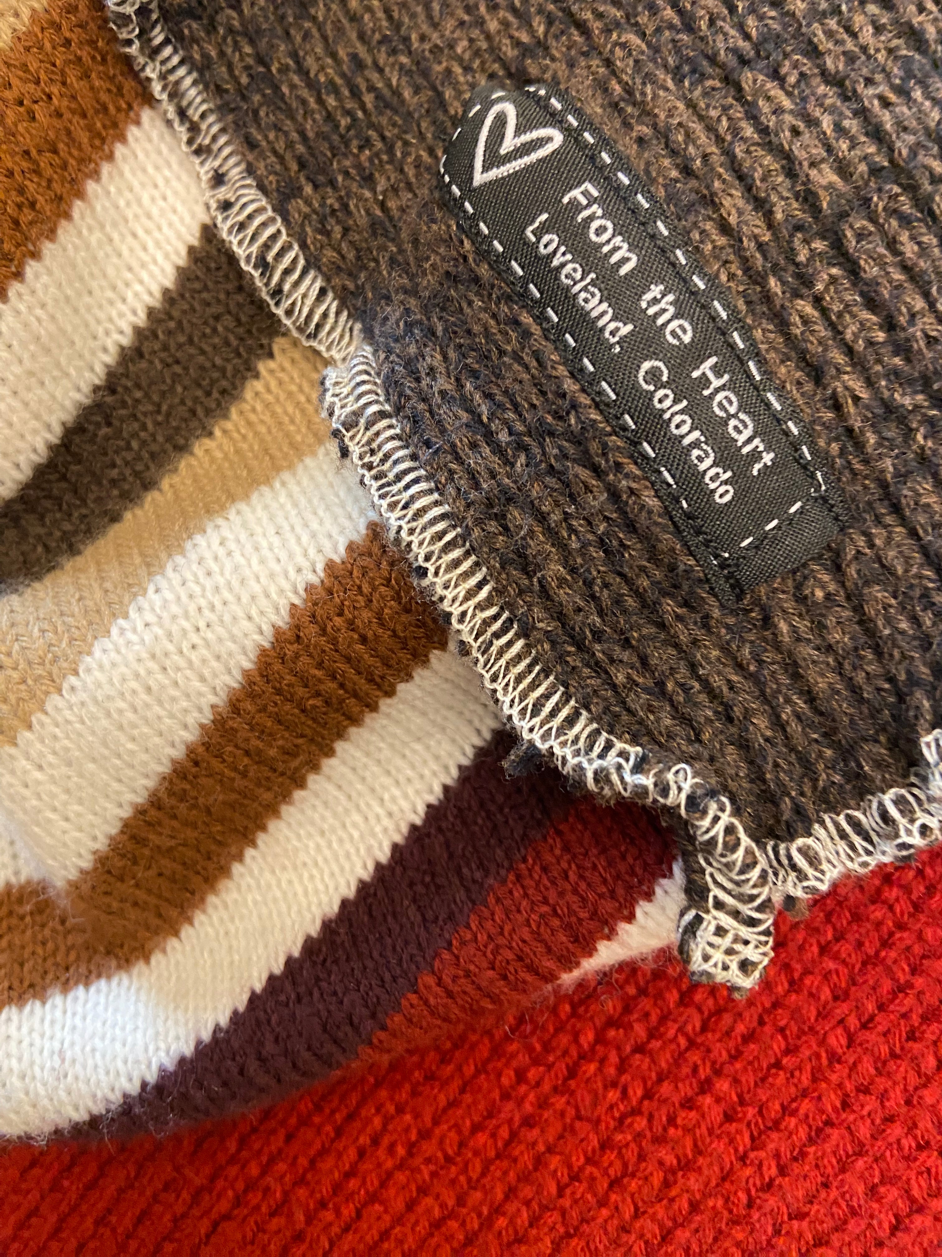 Poncho made with Repurposed Sweaters image 4