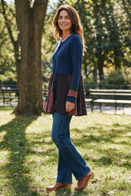 Women's Size Small Patchwork Cardigan image 0