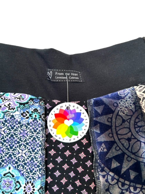 Girls Size 5/6 Blue Patchwork Skirt image 2