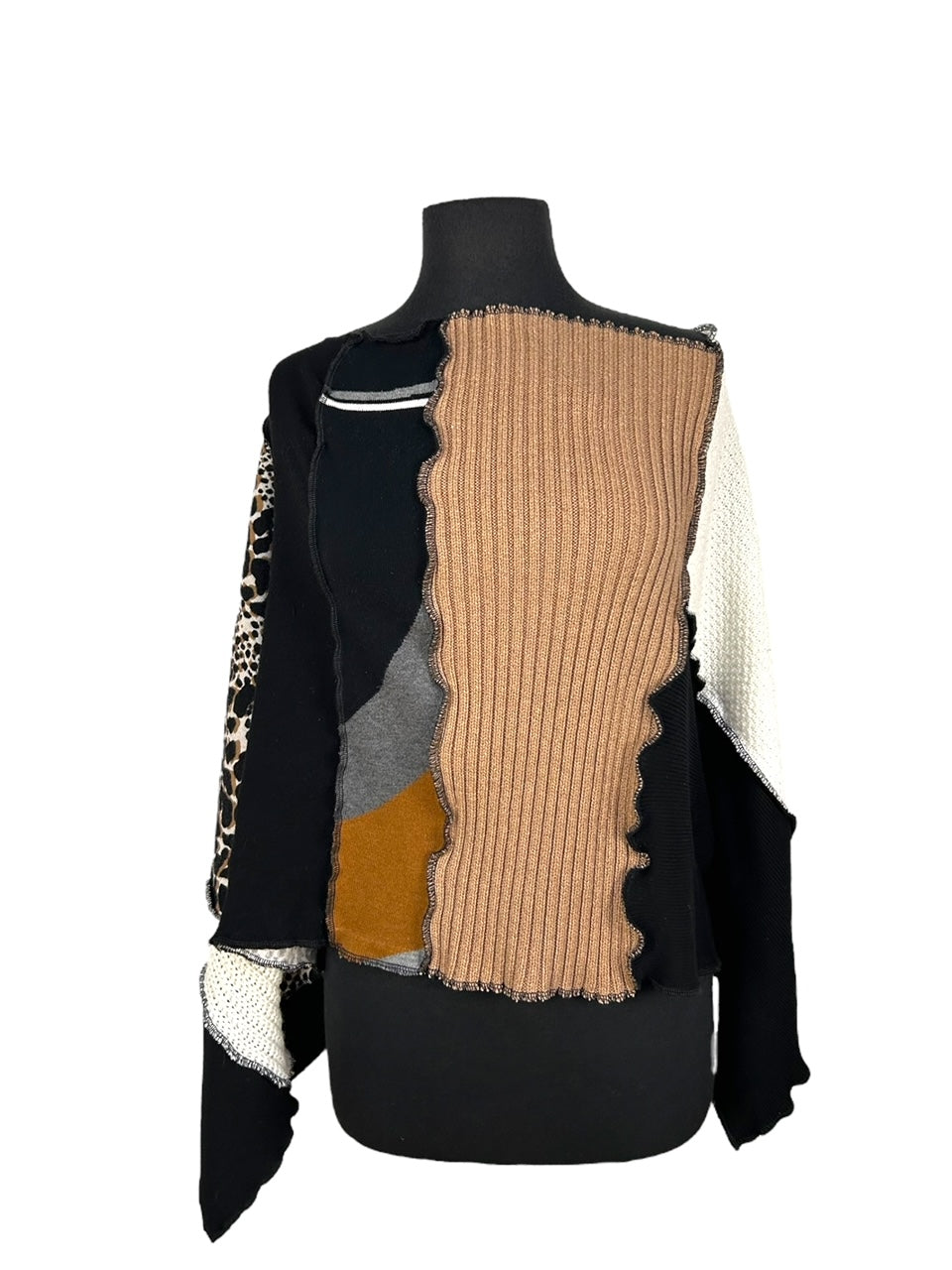 Eco-Friendly Patchwork Poncho image 3