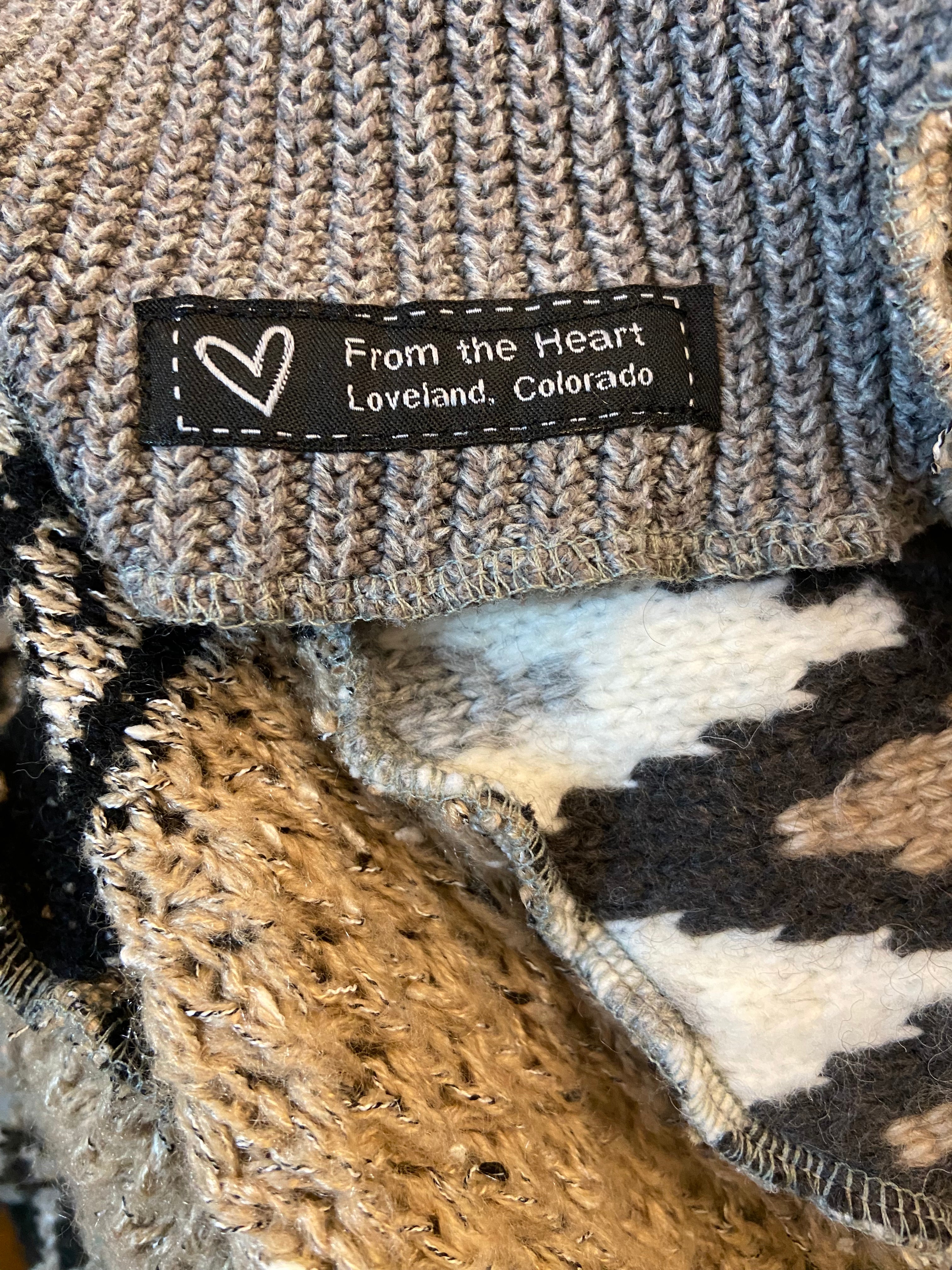 One Size Earth Tone Poncho image 4