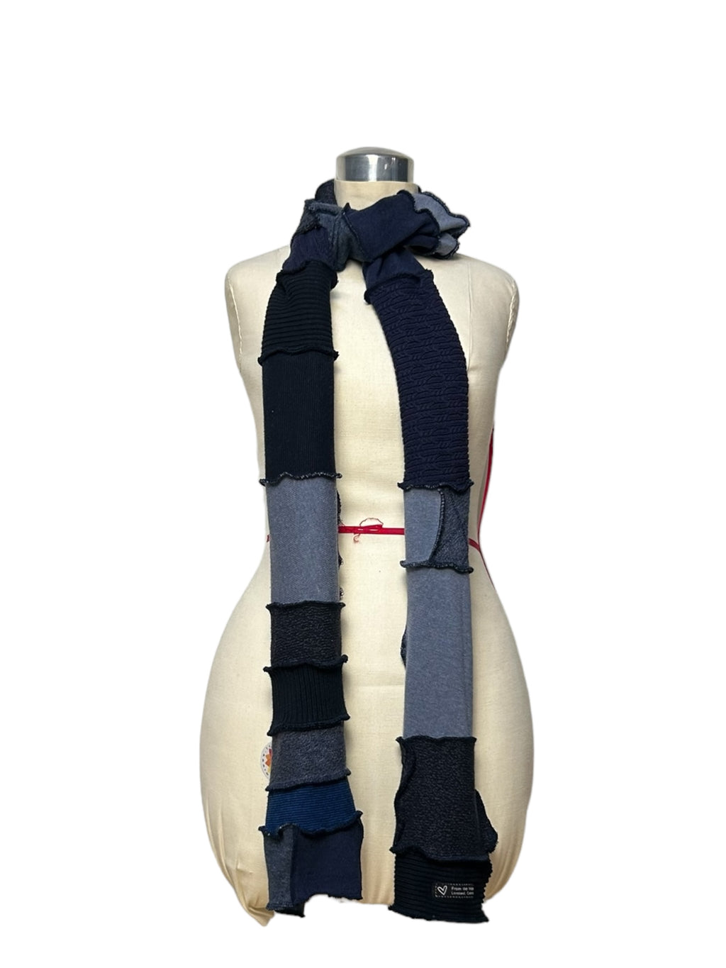 Patchwork Blue Scarf image 6