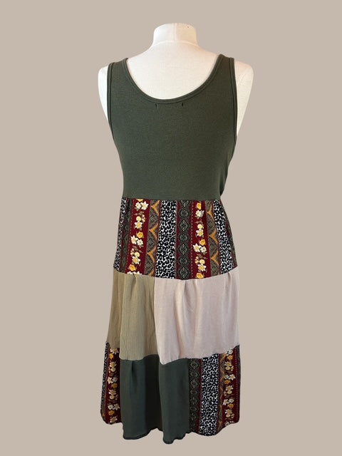 Size Small Patchwork Tank Dress image 1