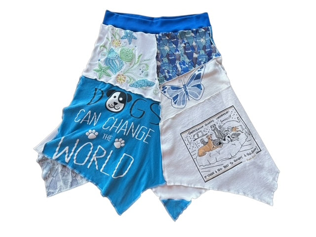 Size 1X Upcycled Animal T-Shirt Skirt image 3