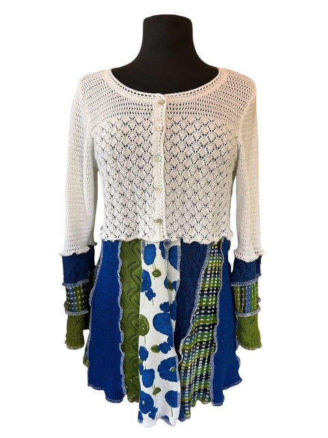 Size Large Patchwork Cardigan image 2