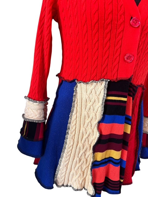 Size Large Patchwork Cardigan image 3