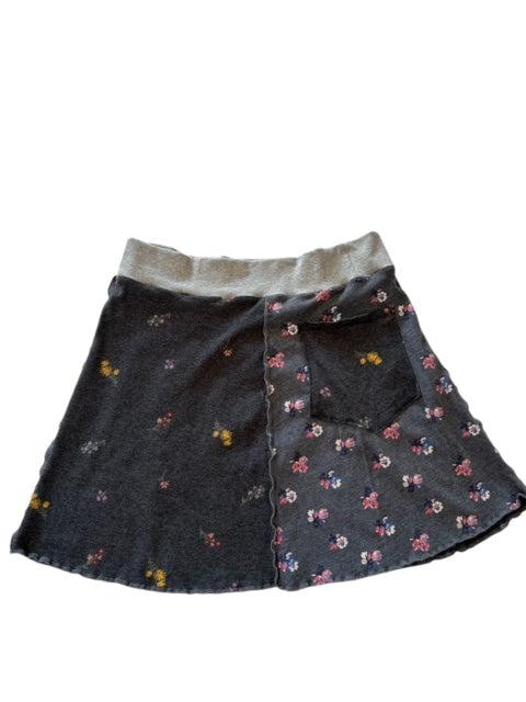 XL Gray Upcycled Skirt with Pocket image 0
