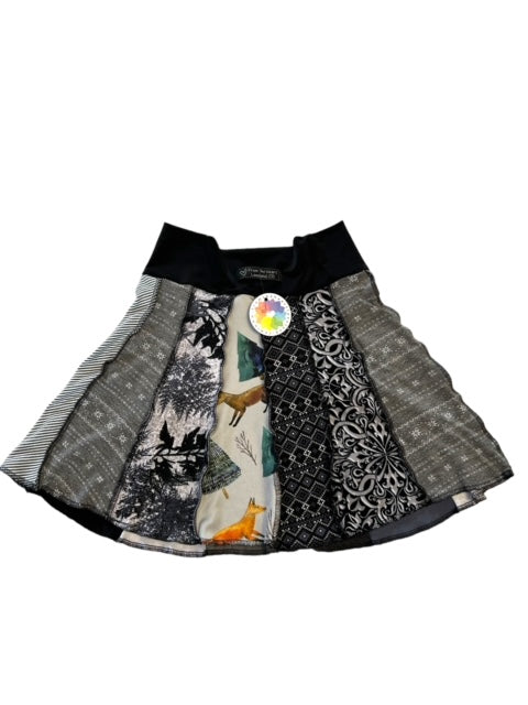 Handmade Girls Skirt - Eco-Friendly Patchwork Design - Size 7/8 image 1
