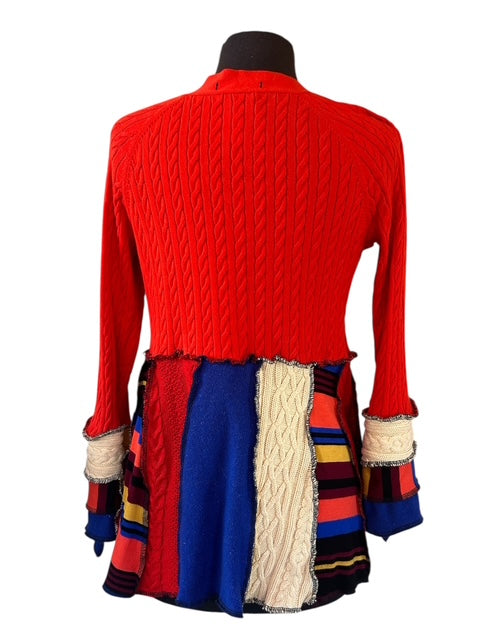 Size Large Patchwork Cardigan image 5