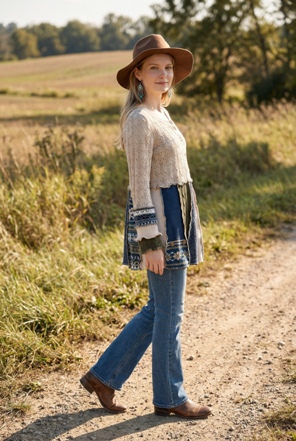 Size Large Patchwork Sweater Cardigan image 0