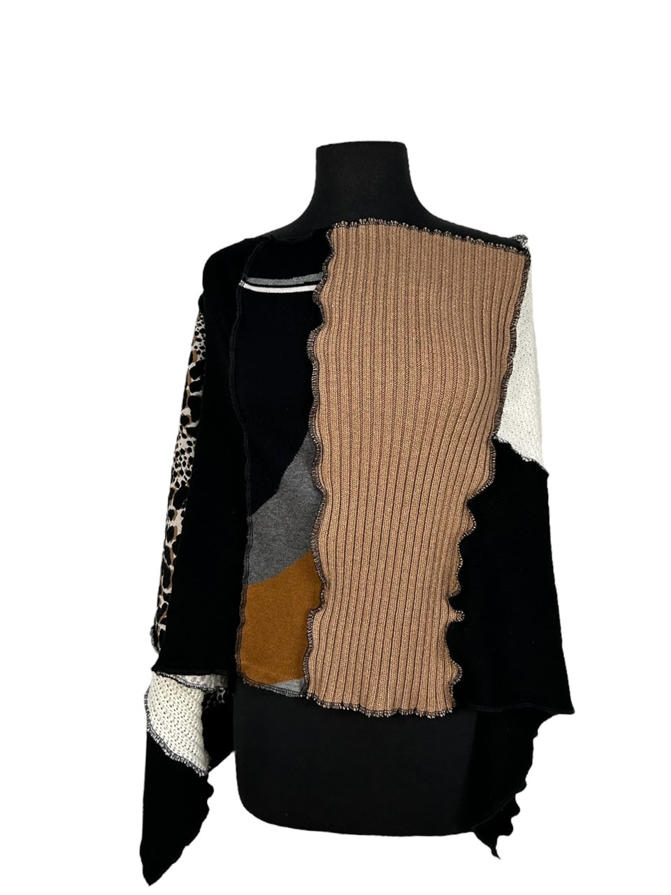 Eco-Friendly Patchwork Poncho image 4