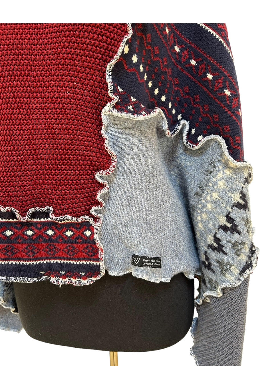 Upcycled Sweater Poncho image 1