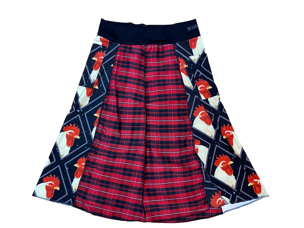 Chicken & Flannel Skirt - Size Medium image 2