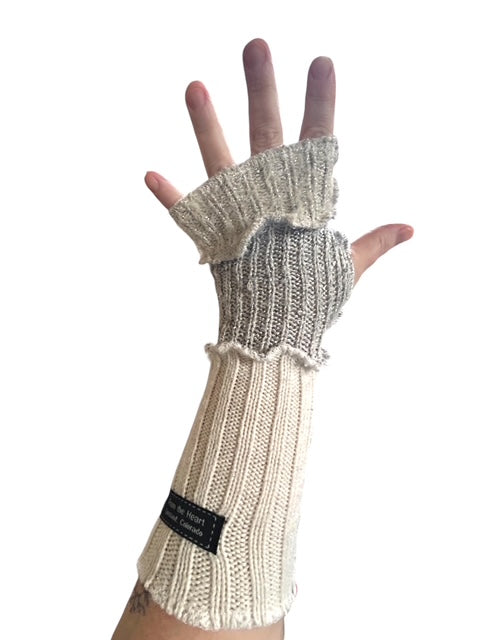 Sparkly Gray ArmWarmers image 1
