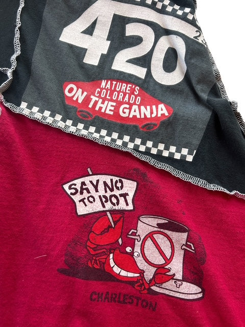 Size X-Large 420 Ganga Wake and Bake T-Shirt Skirt image 9