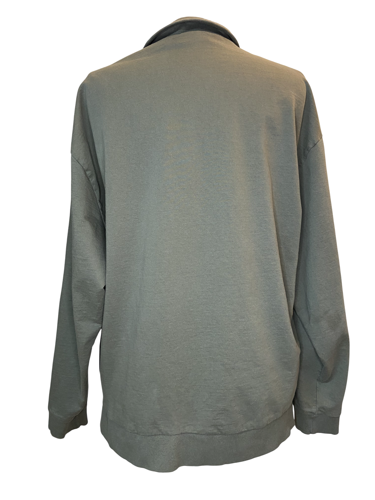 Kindness Matters Olive Green 1/4 Zip Pullover - Size Large image 2