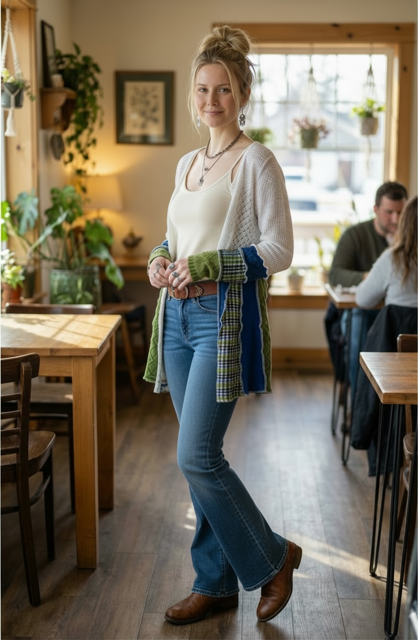 Size Large Patchwork Cardigan image 0