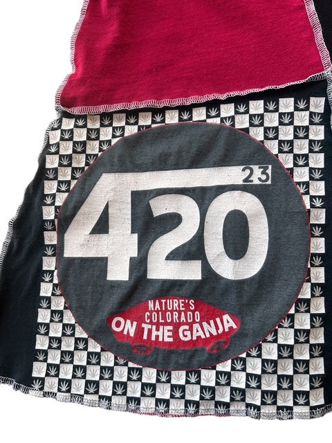 Size X-Large 420 Ganga Wake and Bake T-Shirt Skirt image 5