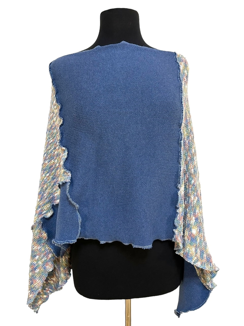 Light Blue & Pink Poncho image 3