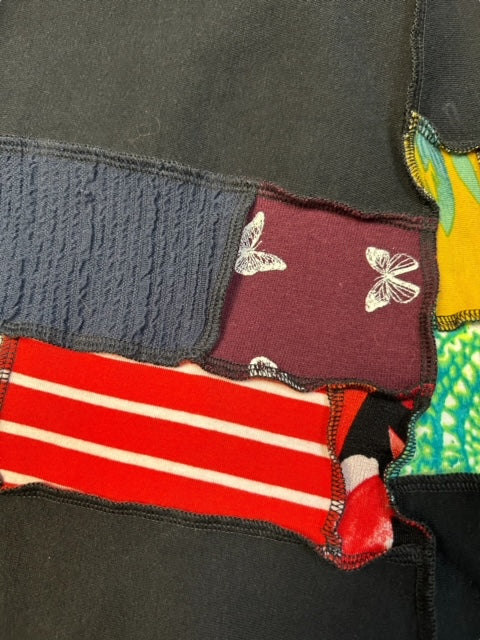 Upcycled Patchwork Skirt - Size XXL image 3