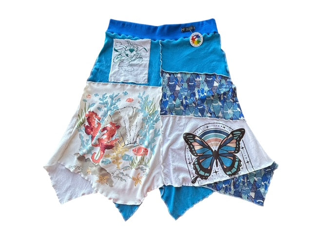 Size 1X Upcycled Animal T-Shirt Skirt image 4