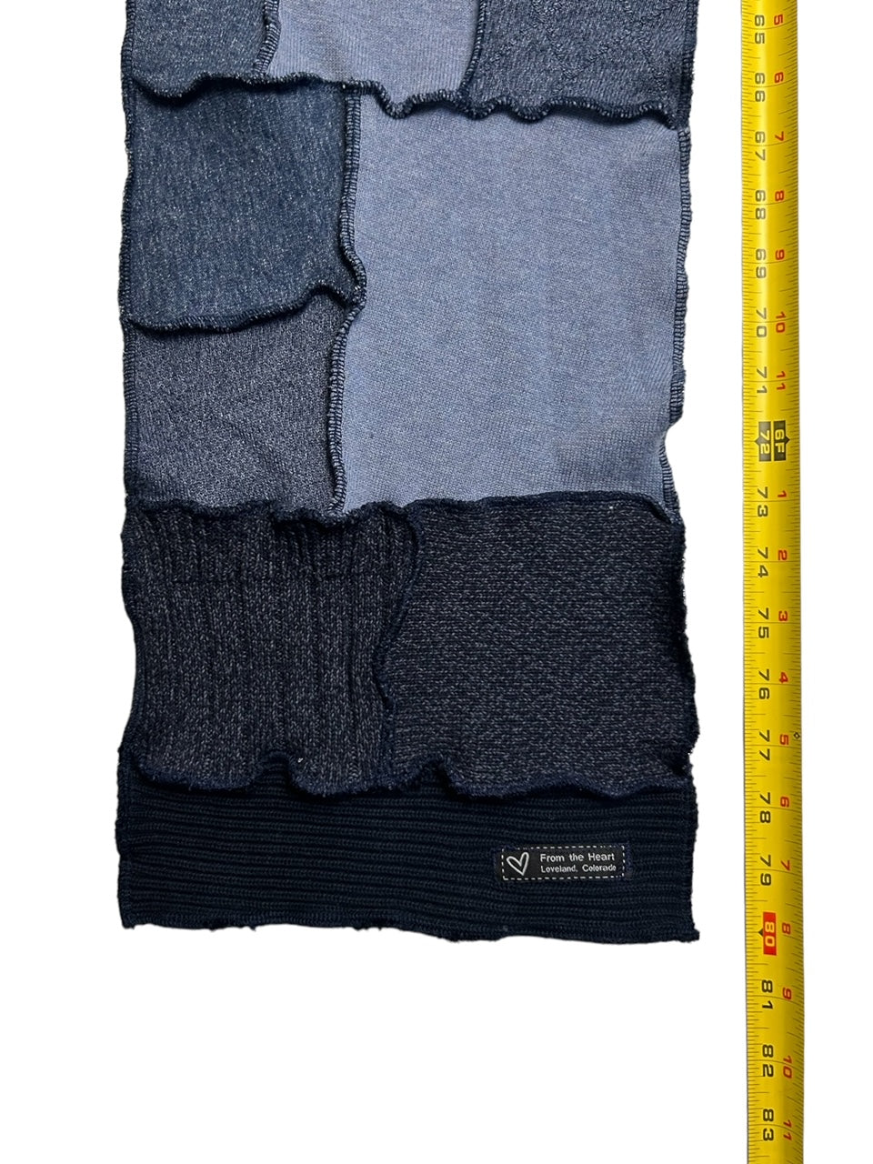 Patchwork Blue Scarf image 1