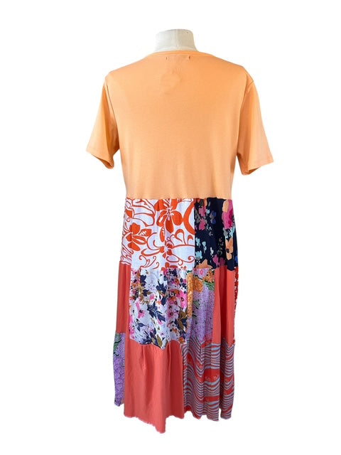 Size Large Patchwork T-Shirt Dress image 4