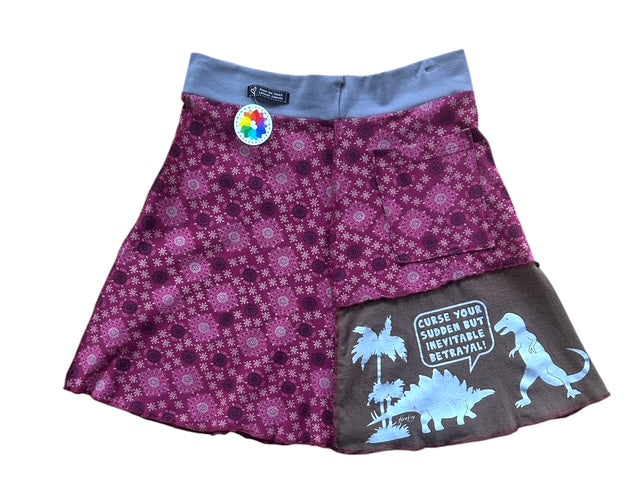 Size x-large dinosaur skirt.