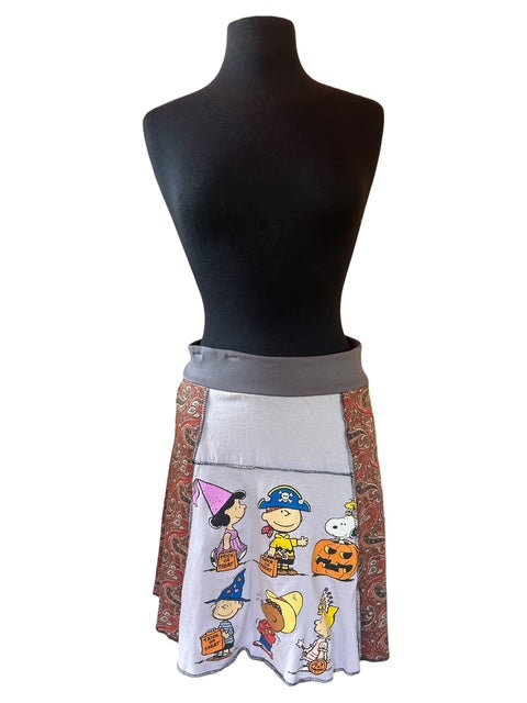 Size Large Peanuts Halloween Skirt
