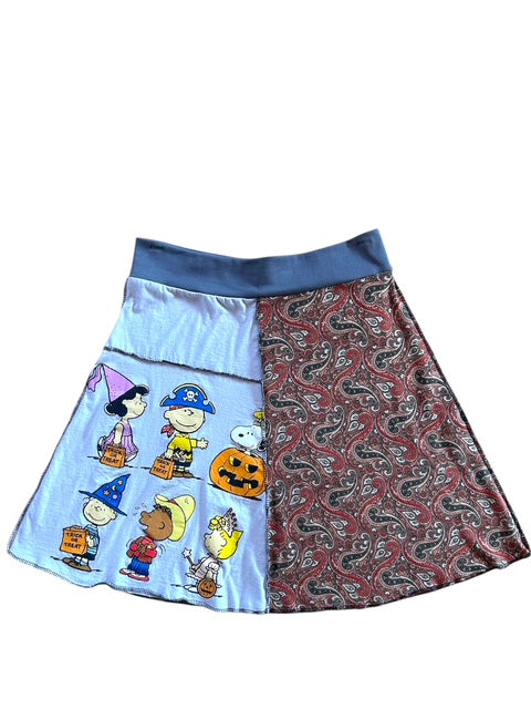 Size Large Peanuts Halloween Skirt
