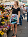 Size small patchwork skirt with a pocket