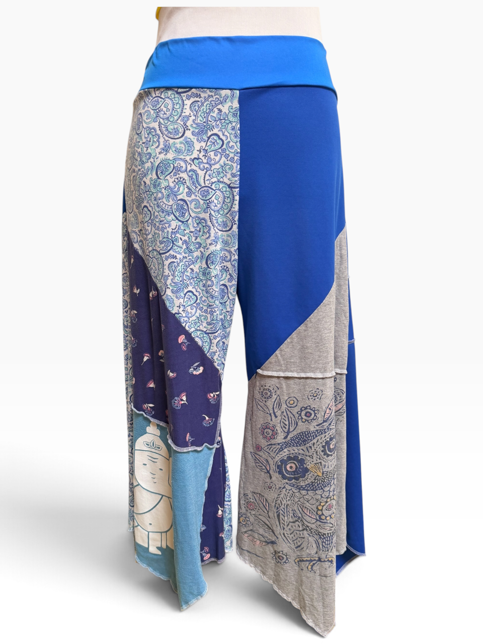 Size X-Large Patchwork Capri