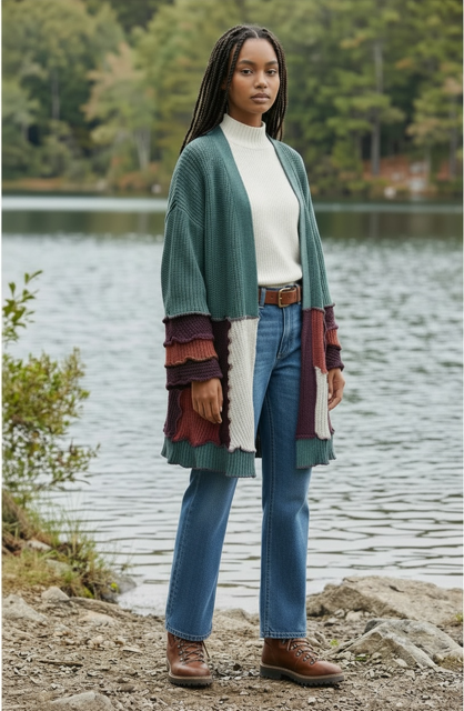 Size Small Patchwork Cardigan image 0