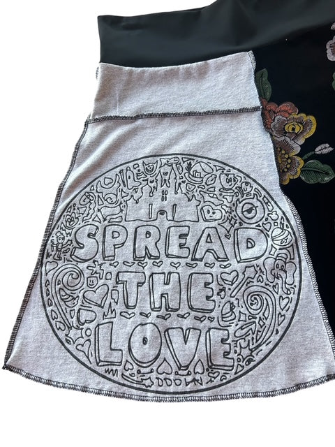 Size Medium Upcycled T-Shirt Skirt image 5