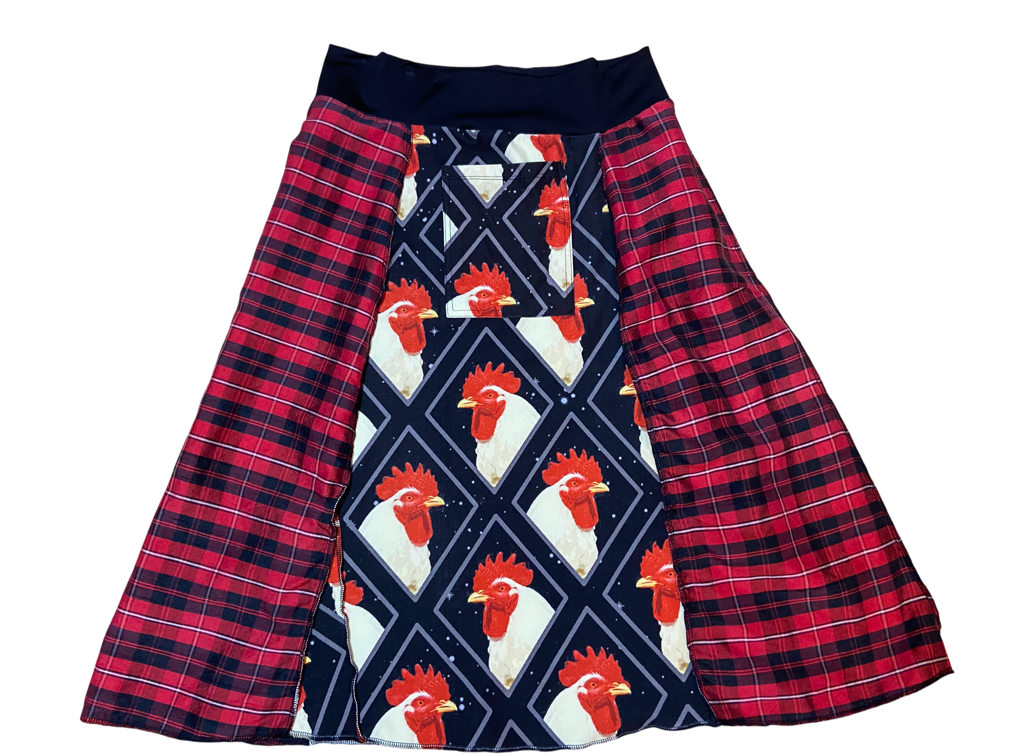 Chicken & Flannel Skirt - Size Medium image 1