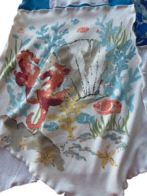 Size 1X Upcycled Animal T-Shirt Skirt image 6