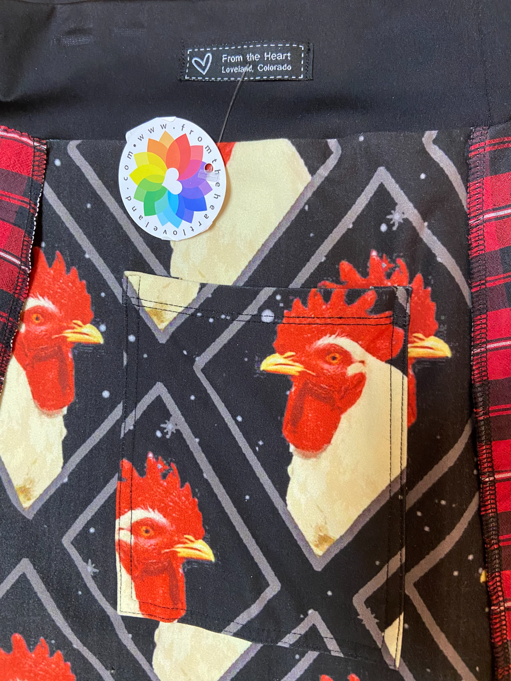 Chicken & Flannel Skirt - Size Medium image 4