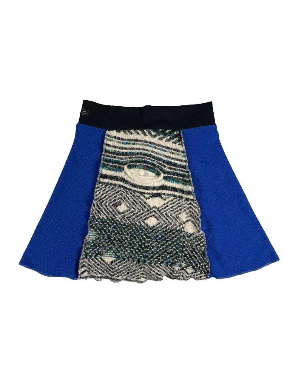 Blue Fleece Sweater Skirt for Women's Size Small image 2